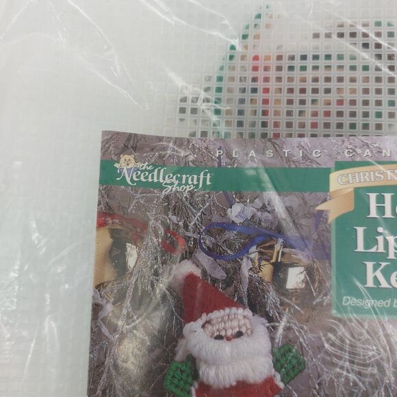 The Needlecraft Shop Christmas Trimmings Holiday Lip Balm Keepers Snowman Santa - Picture 5 of 8